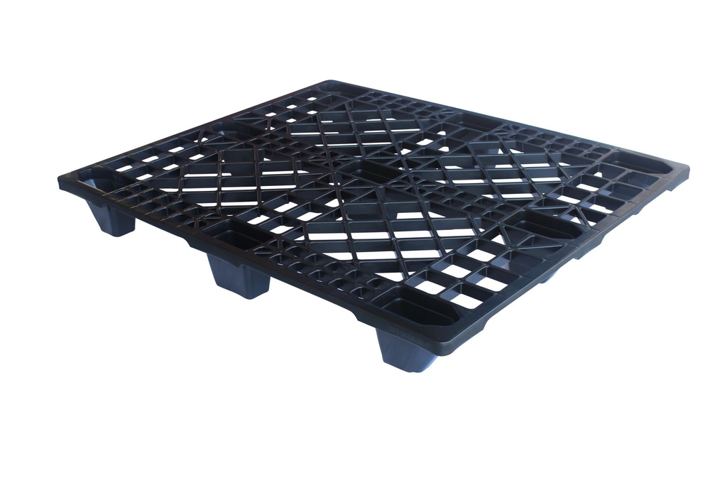 Palette ONE WAY légère XE PP Recycled Quality 120*100 4 Plateau perforé 9 pieds
