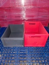 PLASTIC CRATE VIRGIN RED 400X300X220 mm