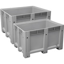 Contenair de transport (PALOX) - Closed -100*120*76 cm - 4 pieds