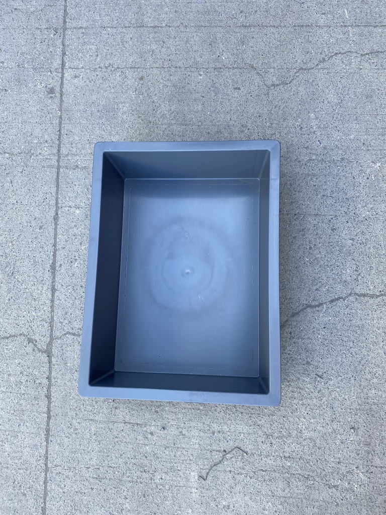 PLASTIC CRATE RECYCLE GREY 300X200X120 mm
