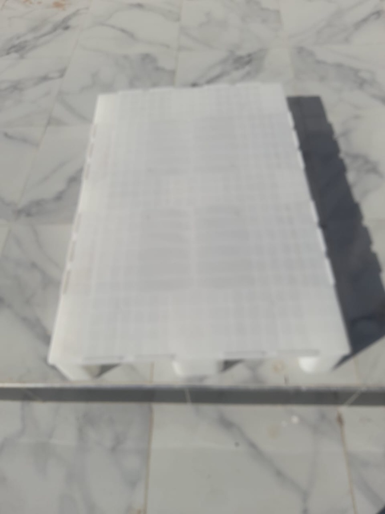 Palette  PS HDPE Alimentaire EURO  Surface Lisse 2 semelles