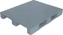 Palettes de Rayonnage sans profilée MP HDPE Recycled Quality EURO 3 Surface Lisse 3 semelles