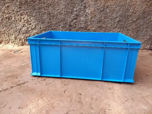 [CR019] PLASTIC CRATE HP-2304 / Dimensions (40X60X23 cm) Blue