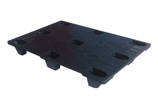[PAL009-4] Palette ONE WAY légère XE-P PP Recycled Quality EURO 4 Surface Lisse 9 pieds