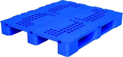 [PAL016-3] Palette de rayonnage sans profilée MW HDPE Recycled Quality EURO 3 Plateau Perforé 3 semelles